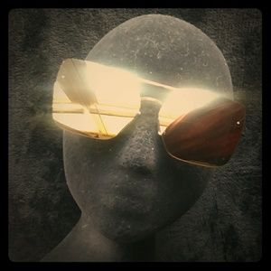 Holographic Tan Colored Sunglasses